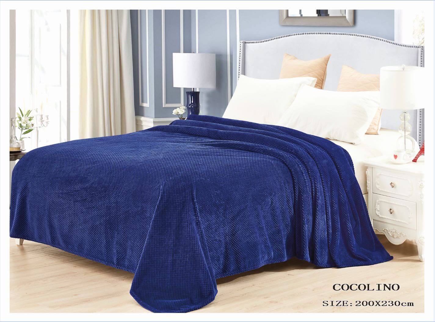 To contaminate freedom Lukewarm Patura Cocolino albastra - Bed Fashion